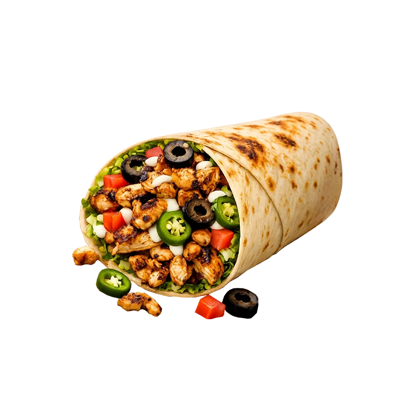 Jumbo Chicken Shawarma (Olive + Jalapeno)