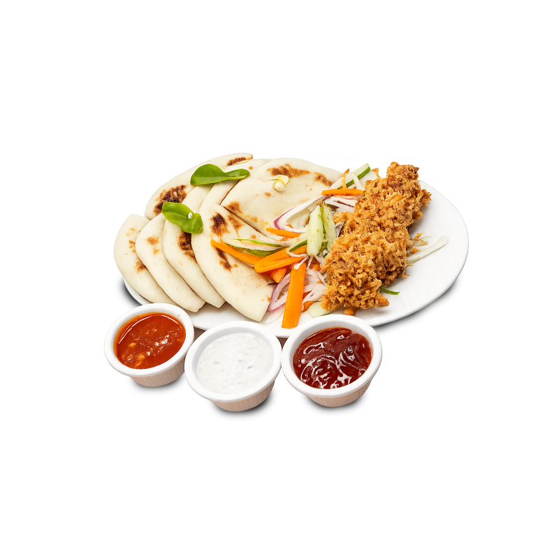 Regular Zinger Platter Shawarma (2 Bread)